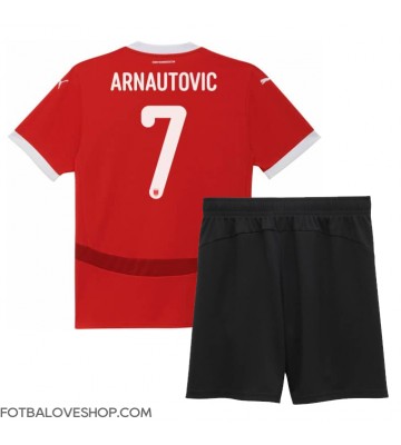 Rakousko Marko Arnautovic #7 Dětské Domácí Dres ME 2024 Krátký Rukáv (+ trenýrky)